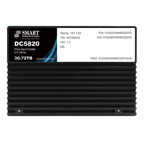 DC5820 | PCIe NVMe | U.2 SSD